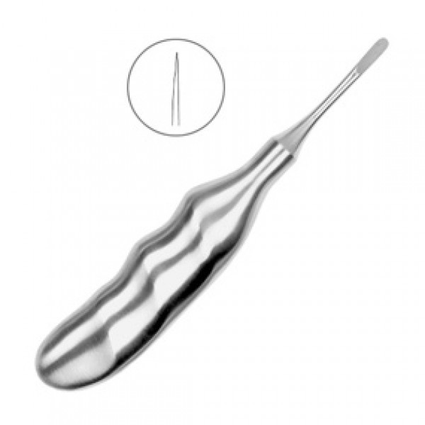 Люксатор прямой, 4 мм анатомическая ручка, HLW Dental Instruments (Германия)