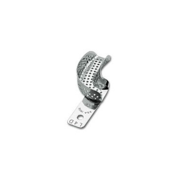 Ложка слепочная верхняя средняя (M) половина с перфорацией без бортиков (левый верх-правый низ)