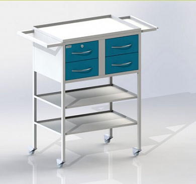 Столик СПА-4 - столешница из металла