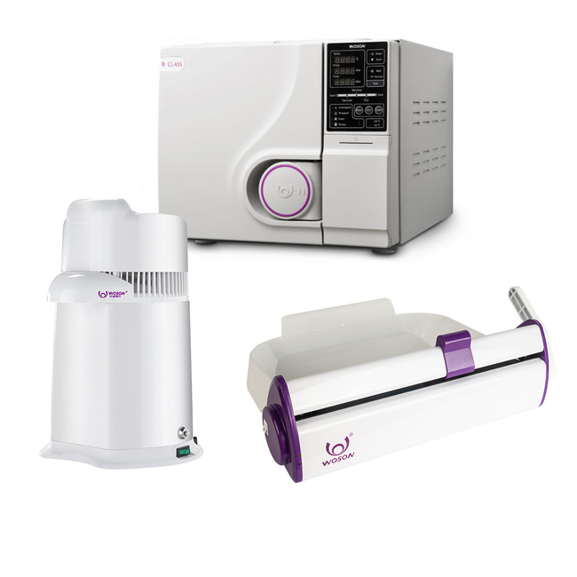 Комплект Woson: автоклав TANZO C18 NEW (18 л) + дистиллятор Drink (4 л) + запечатывающее устройство SEAL 100 (SELINA) | Woson (Китай)
