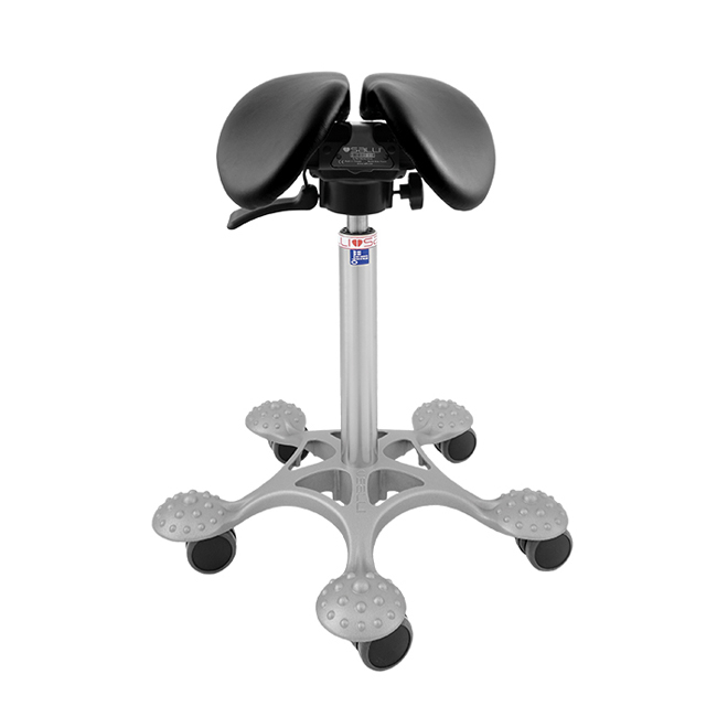 Salli Small Swing Fit - эргономичный стул-седло, с механизмом качания и регулировкой расстояния между половинками сиденья | Salli (Финляндия)