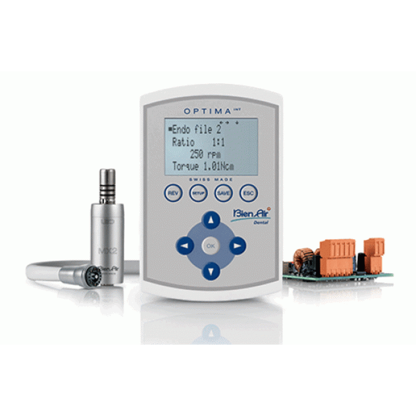 Optima MX2 INT - прибор управления с функцией эндодонтии для одного микромотора | Bien-Air (Швейцария)