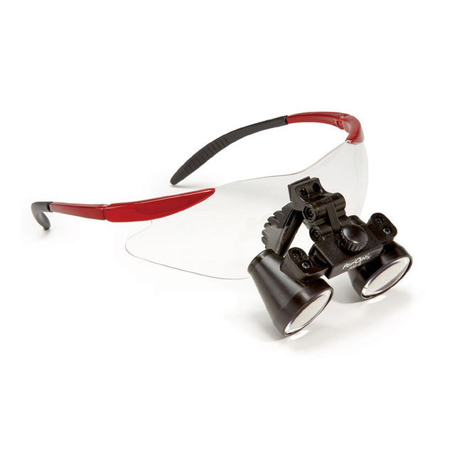 PeriOptix Rimz FLIP-UP - универсальные бинокулярные лупы на спортивной оправе, увеличение 2.5x/3.0x/3.5x | PeriOptix (США)