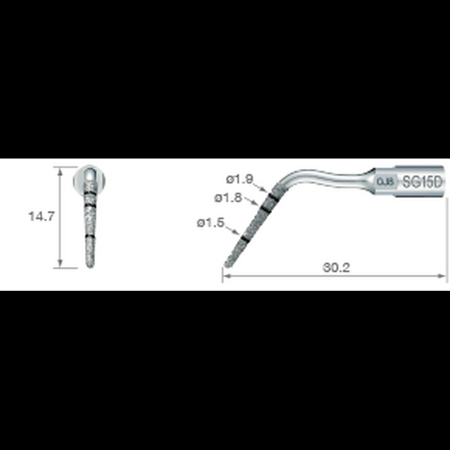 SG15D - хирургическая насадка для имплантации | NSK Nakanishi (Япония)
