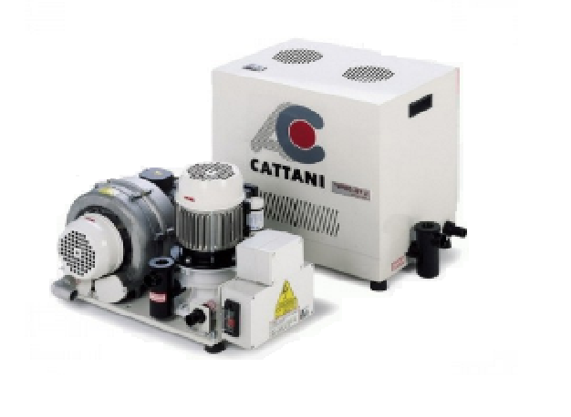 Turbo-Jet 2 Стоматологический аспиратор для влажной аспирации для 2-х стоматологических установок, с кожухом, Cattani (Италия)