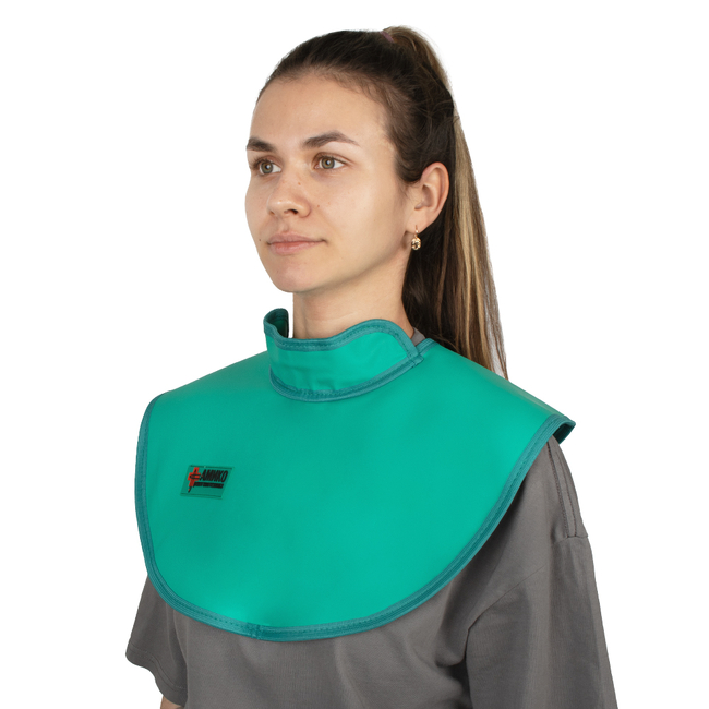 ПлРЗ-Р-К - пелерина рентгенозащитная для пациента, детская, винил, зеленый цвет,0.35 Pb мм | Спецмедприбор (Россия)