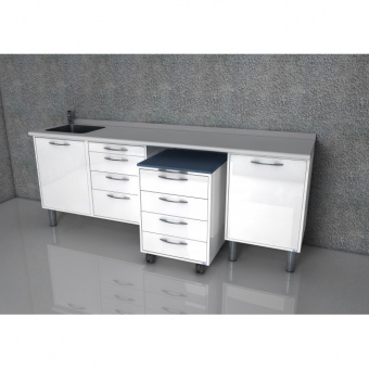 Комплект мебели для хранения стоматологических инструментов, с выдвижными ящиками G9