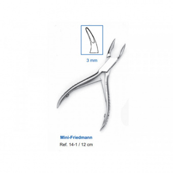 Кусачки костные Mini-Friedmann 12,0 см (рабочая часть 3 мм)